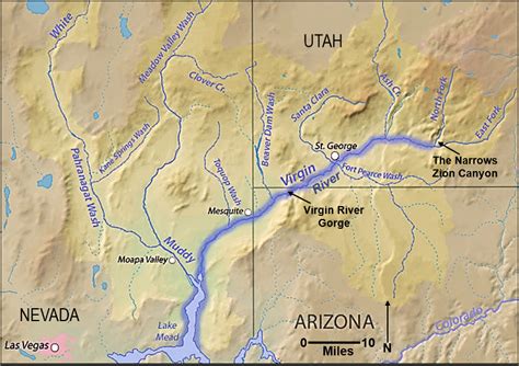 virgin river gorge map.